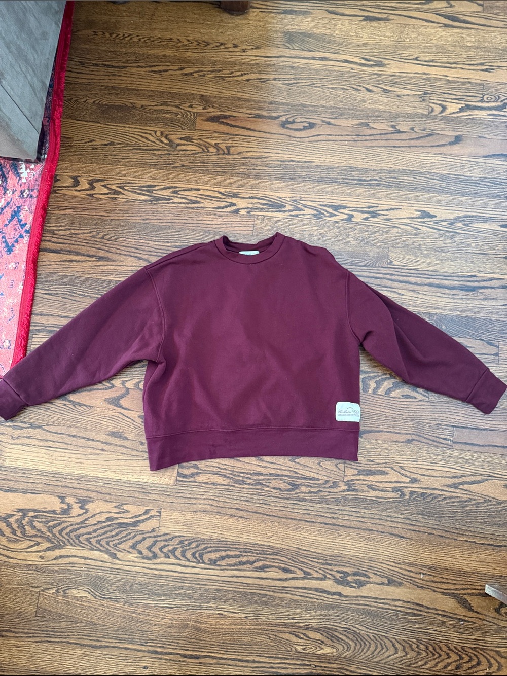 WeWoreWhat Burgundy Crewneck Sweatshirt